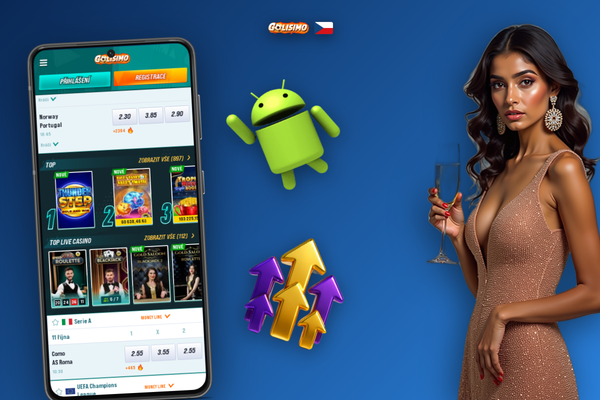 Golisimo Casino mobilní aplikace zobrazuje push notifikaci o nové aktualizaci