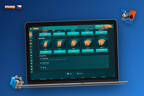 Jeden účet Golisimo Casino propojuje počítač, telefon i tablet dohromady
