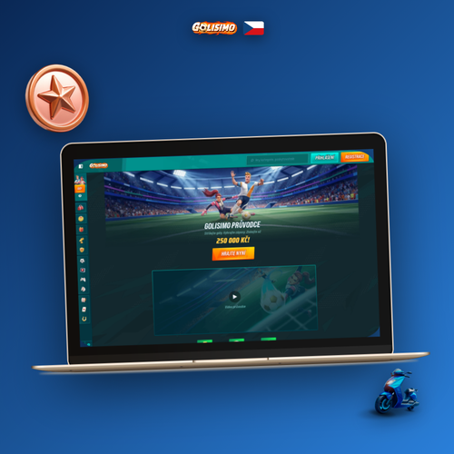 Golisimo Casino na počítači – desktopový klient s herní knihovnou na monitoru