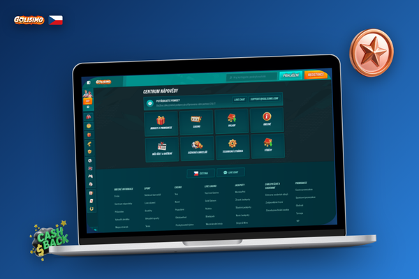 Přátelský operátor zákaznické podpory Golisimo Casino ve live chatu v češtině