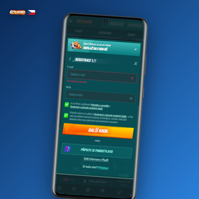 Doporučující odkaz přítele pro rychlé přihlášení do Golisimo Casino
