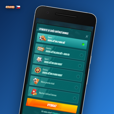 Zjednodušený registrační formulář pro okamžitý vstup do Golisimo Casino