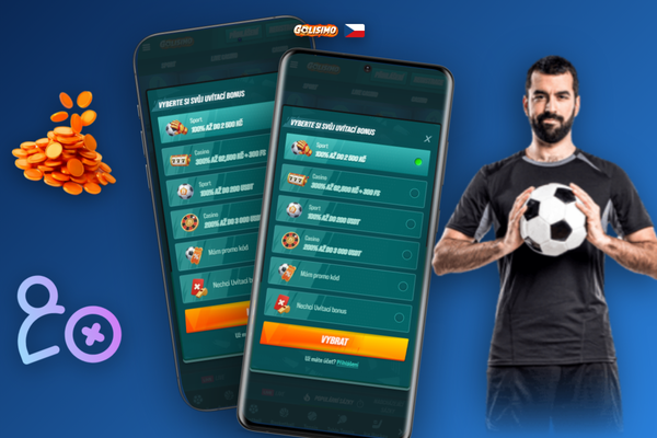 Výběr měny účtu CZK, EUR nebo BTC při zakládání účtu v Golisimo Casino